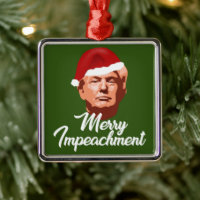 MERRY IMPEACHING TRUMP SANTA HAT