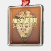 Ornement Carré Argenté Mesa Verde NP (flèche) (Gauche)