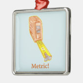 Ornement Carré Argenté Mesure de bande système de mesure (Gauche)