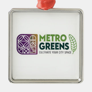 Ornement Carré Argenté Metro Greens Urban Farming T-Shirt | City Gardener