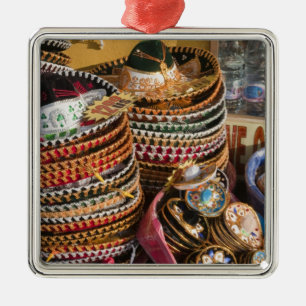 Ornement Carré Argenté Mexique, Cozumel. Souvenirs à l'Isla de Cozumel