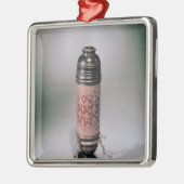 Ornement Carré Argenté Microscope (Gauche)