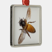 Ornement Carré Argenté Miel Bee (Droite)