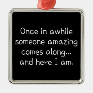 Ornement Carré Argenté Mignonne fille ado