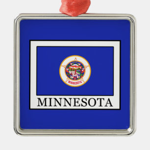 Ornement Carré Argenté Minnesota
