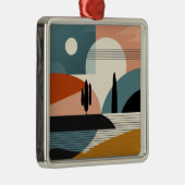 Ornement Carré Argenté Mirage du désert (Droite)