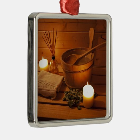 Ornement Carré Argenté Miscellaneous - Sauna Objects Patterns Nineteen (Droite)