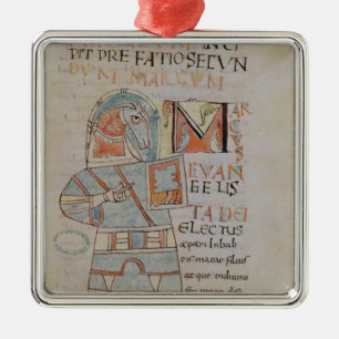 Ornement Carré Argenté Mme 8 f.42 St Mark l'évangéliste