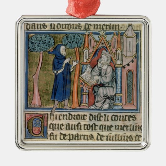 Ornement Carré Argenté Mme la vue 95 f.268 MERLIN dicte l'histoire à (Devant)