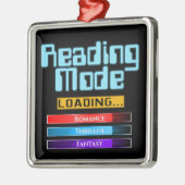 Ornement Carré Argenté Mode de lecture de gènes personnalisé (Gauche)