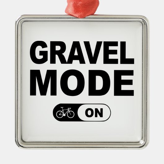 Ornement Carré Argenté Mode Gravure activé (Devant)