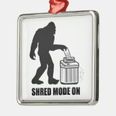 Ornement Carré Argenté Mode partagé Bigfoot activé (Gauche)