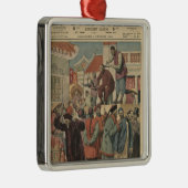 Ornement Carré Argenté Modernisation de la Chine (Droite)