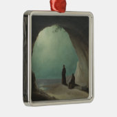 Ornement Carré Argenté Moines dans une Grotte (par Carl Blechen) (Droite)