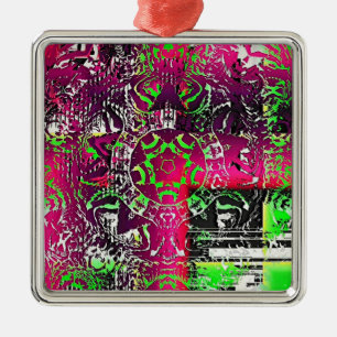 Ornement Carré Argenté Mon Nom N'Est Pas Donna