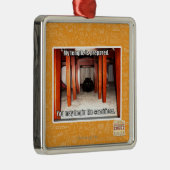 Ornement Carré Argenté Mon temple est préparé (Droite)