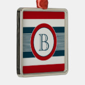 Ornement Carré Argenté Monogram design (Droite)