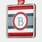 Ornement Carré Argenté Monogram design (Gauche)