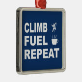 Ornement Carré Argenté Montée, Carburant, Répétition (Droite)