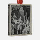 Ornement Carré Argenté Montrant les articles du code civil (Droite)