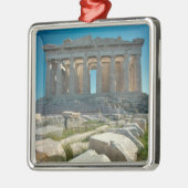 Ornement Carré Argenté Monuments | Parthenon Athens, Greece (Gauche)