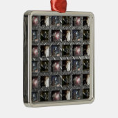 Ornement Carré Argenté Motif de soudure (Droite)