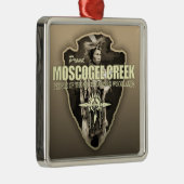 Ornement Carré Argenté Muscogee Creek (pointe de flèche) (Droite)