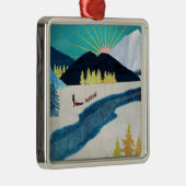 Ornement Carré Argenté Musher du matin (Droite)