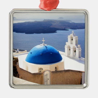 Ornement Carré Argenté Mykonos Grèce Voyage Europe Tourisme Santorin