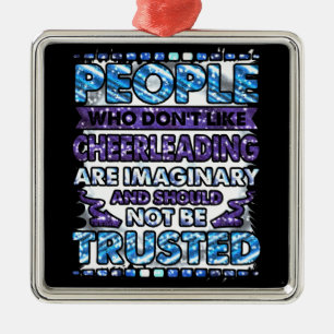 Ornement Carré Argenté Ne faites pas confiance aux personnes qui n'aiment