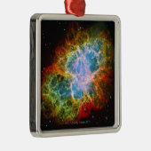 Ornement Carré Argenté Nébuleuse de crabe (Droite)