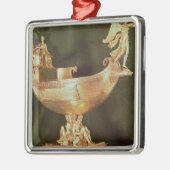 Ornement Carré Argenté Nef appartenant à l'empereur Napoleon Bonaparte (Gauche)