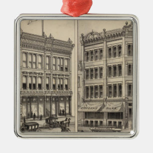 Ornement Carré Argenté Niederlander and Citizens Bank, Wichita, Kansas