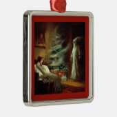 Ornement Carré Argenté Noël Carol Fantôme de Noël présent (Droite)
