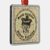 Ornement Carré Argenté North Carolina Biker (Droite)