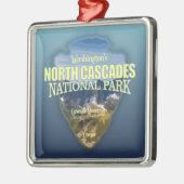 Ornement Carré Argenté North Cascades NP (flèche) (Gauche)