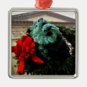 Ornement Carré Argenté North Lion à l'Art Institute de Chicago