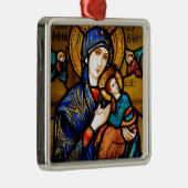 Ornement Carré Argenté notre dame d'aide perpétuelle (Droite)
