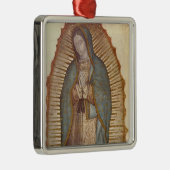Ornement Carré Argenté Notre-Dame de Guadalupe (Nuestra Señora) (Virgen) (Droite)