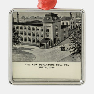 Ornement Carré Argenté Nouveau départ Bell Co, couverts Co de Miller Bros