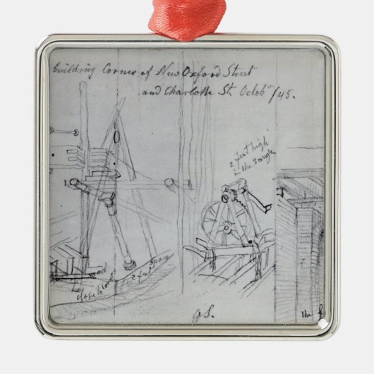 Ornement Carré Argenté Nouvelles maisons de construction (Devant)