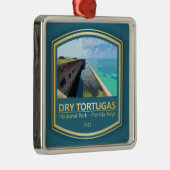 Ornement Carré Argenté NP de Tortugas sec (PF1) (Droite)