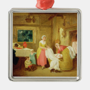 Ornement Carré Argenté Nuit, 1799 (huile sur la toile) (voyez 127218-220)