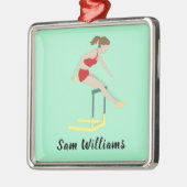 Ornement Carré Argenté Obstacles (Gauche)