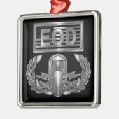 ORNEMENT CARRÉ ARGENTÉ OEIL (Gauche)