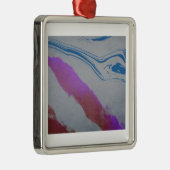 Ornement Carré Argenté Oeil bleu (Droite)