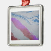 Ornement Carré Argenté Oeil bleu (Gauche)