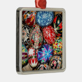 Ornement Carré Argenté OEufs de Pâques ukrainiens (Droite)