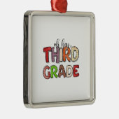 Ornement Carré Argenté Oh Hey 3e année (Droite)