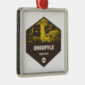Ornement Carré Argenté Ohiopyle State Park Pennsylvanie (Droite)